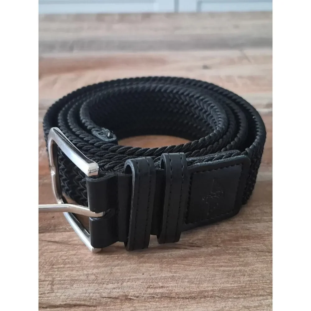 Dockers Men's Black Woven Elastic Stretch Belt - Size XL Like New